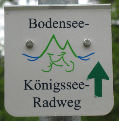Hinweisschild_Knigssee-Bodensee-Radweg_II
